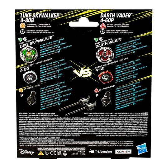 Beyblade X und Star Wars Collab Luke Skywalker 4-80B vs. Darth Vader 4-60B Image 2