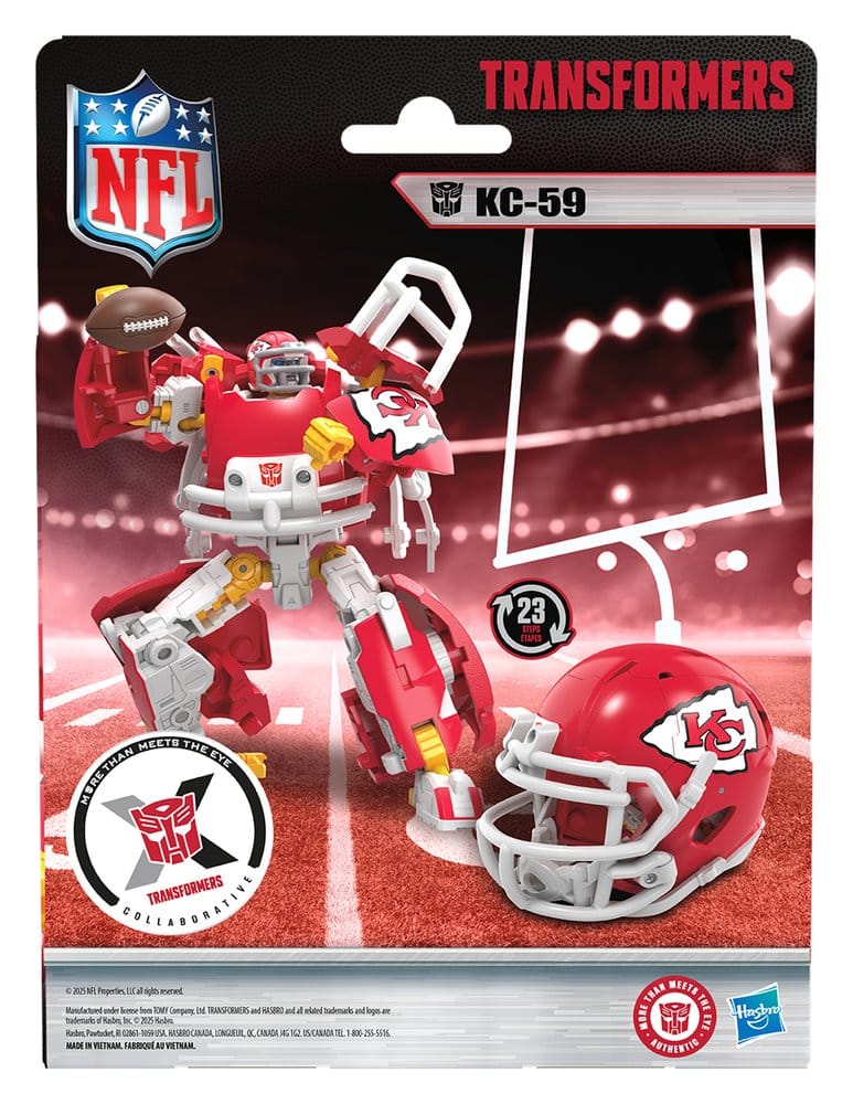 Transformers x NFL Actionfigur Kansas City Chiefs: KC-59 14 cm Image 19