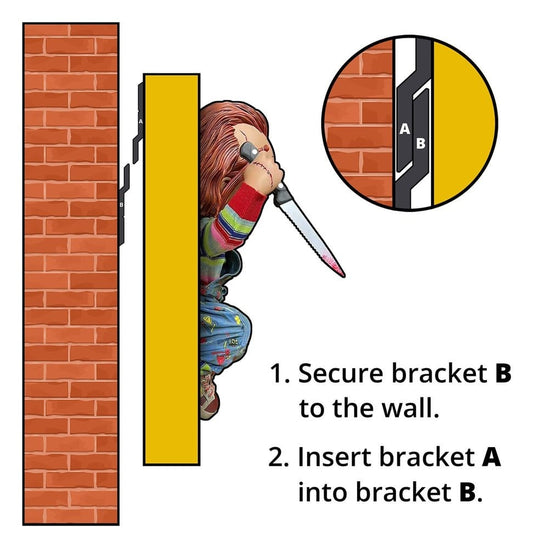 Chucky Wand-Skulptur 1/2 Bride of Chucky 22 x 23 x 38 cm Image 2