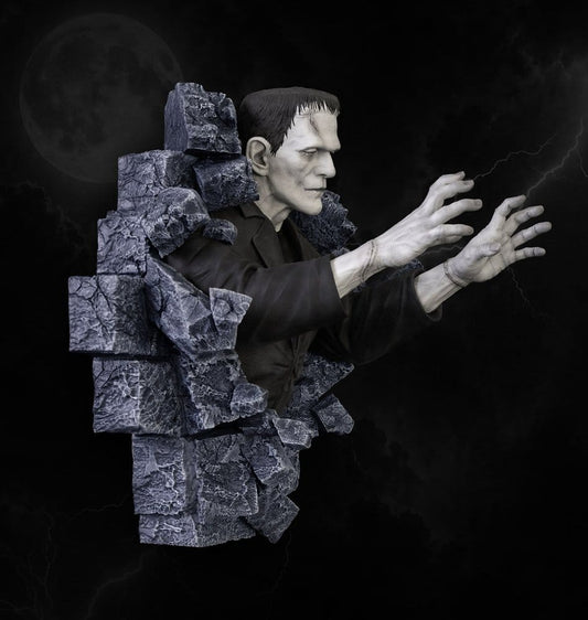Frankenstein Wandskulptur Classic Horror Edition Half Scale 48 cm Image 2