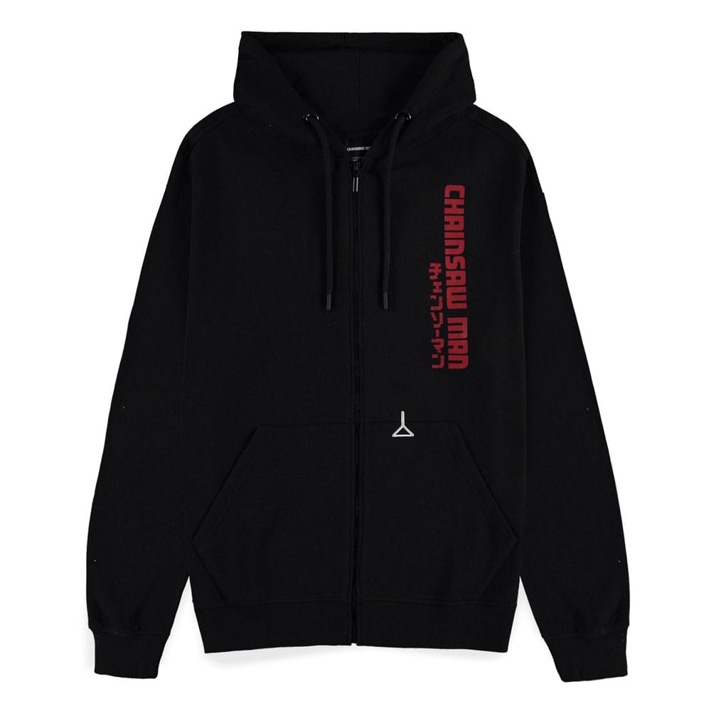 Chainsaw Man Kapuzenpullover mit Reißverschluß Chainsaw Devil Größe L Image 2