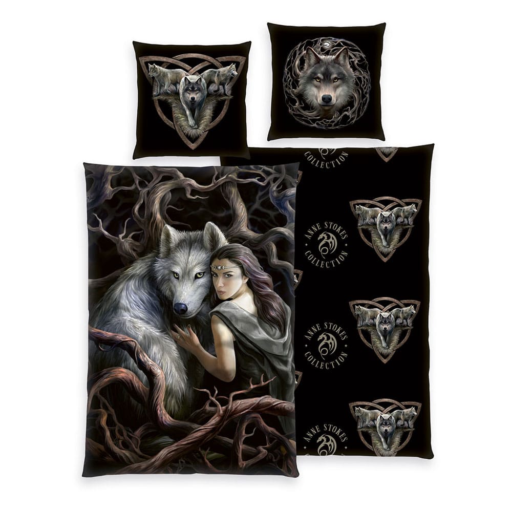 Anne Stokes Bettwäsche Wolfs 135 x 200 cm Image