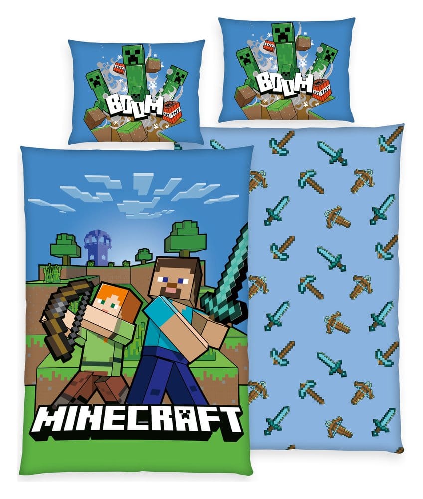 Minecraft Bettwäsche Boom 135 x 200 cm Image