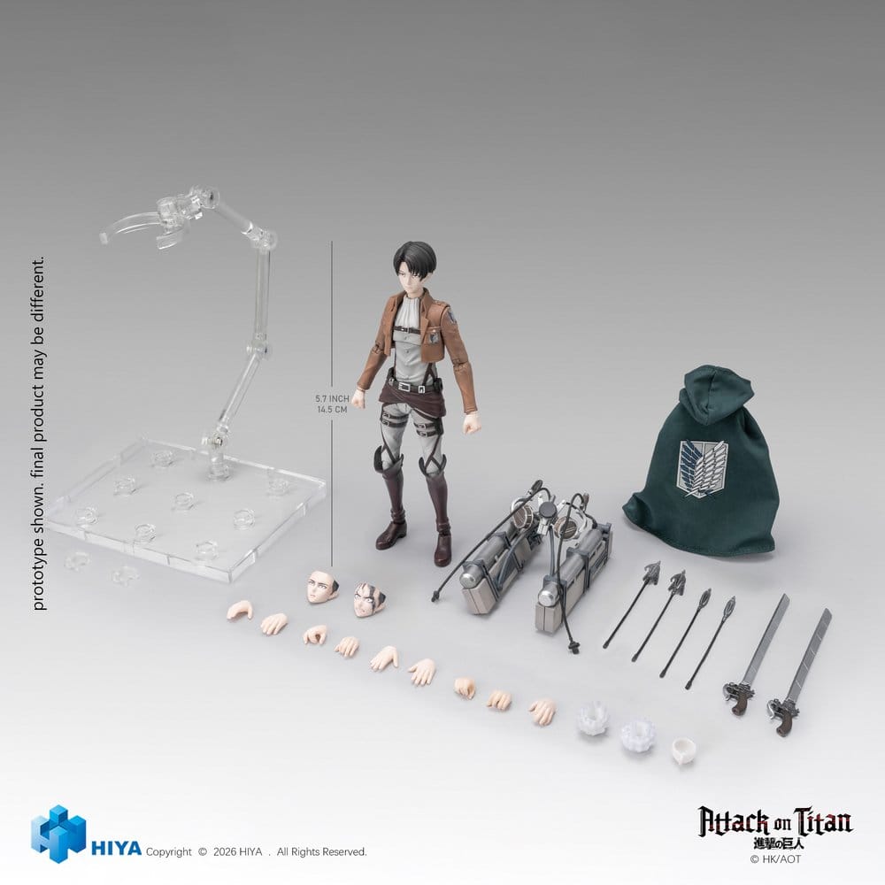 Attack on Titan Exquisite Basic Series Actionfigur 1/12 Levi Ackerman 15 cm Image 5