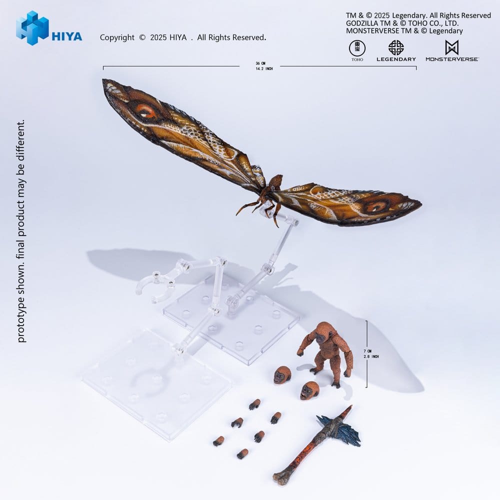 Godzilla x Kong: The New Empire Exquisite Basic Series Actionfigur Mothra Premium Set Image 6