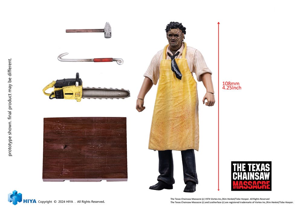 Texas Chainsaw Massacre (1974) Exquisite Mini Actionfigur 1/18 LeatherFace - Killing Mask Standard Ver. 11 cm Image 12