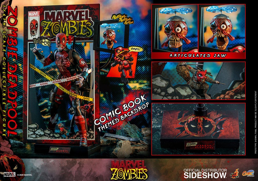 Marvel Zombies Comic Masterpiece Actionfigur 1/6 Zombie Deadpool 31 cm Image 24