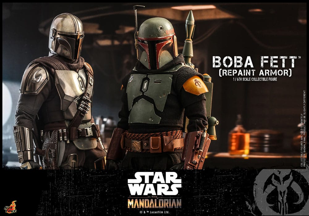 Star Wars: The Mandalorian Actionfigur 1/6 Boba Fett Repaint Armor Special Edition 30 cm Image 4