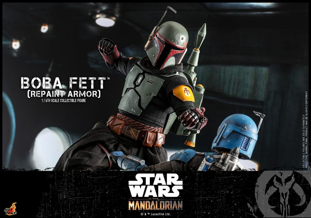 Star Wars: The Mandalorian Actionfigur 1/6 Boba Fett Repaint Armor Special Edition 30 cm Image 5