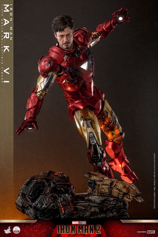 Iron Man 2 Actionfigur 1/4 Iron Man Mark VI 48 cm Image 10