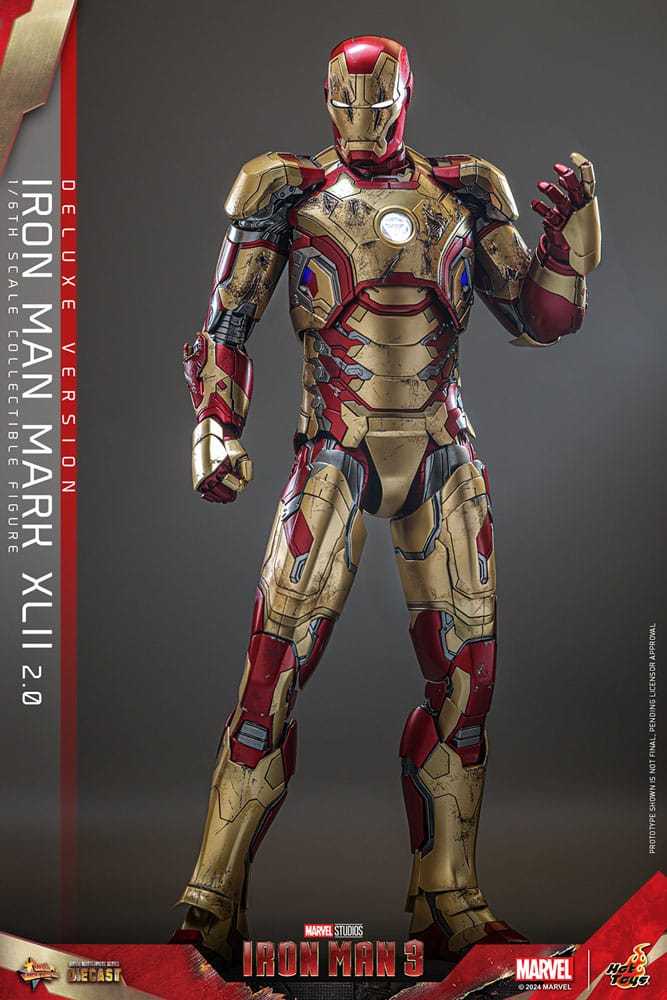 Iron Man 3 Movie Masterpiece Diecast Actionfigur 1/6 Iron Man Mark XLII (2.0) Deluxe 32 cm Image 14