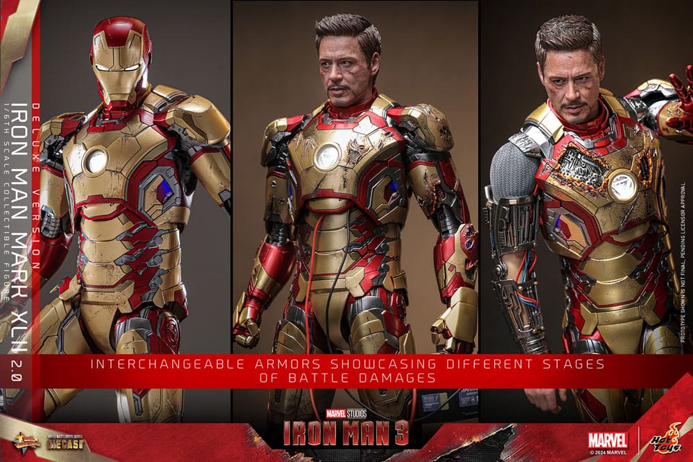 Iron Man 3 Movie Masterpiece Diecast Actionfigur 1/6 Iron Man Mark XLII (2.0) Deluxe 32 cm Image 19