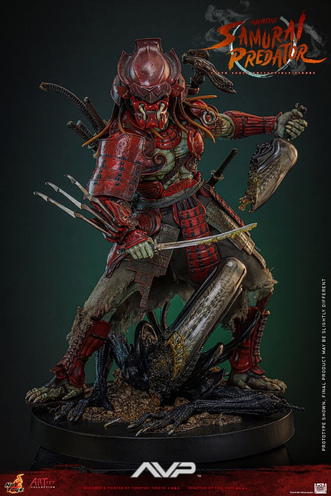Alien vs. Predator Artist Collection Actionfigur 1/6 Akaoni Samurai Predator 35 cm Image 5