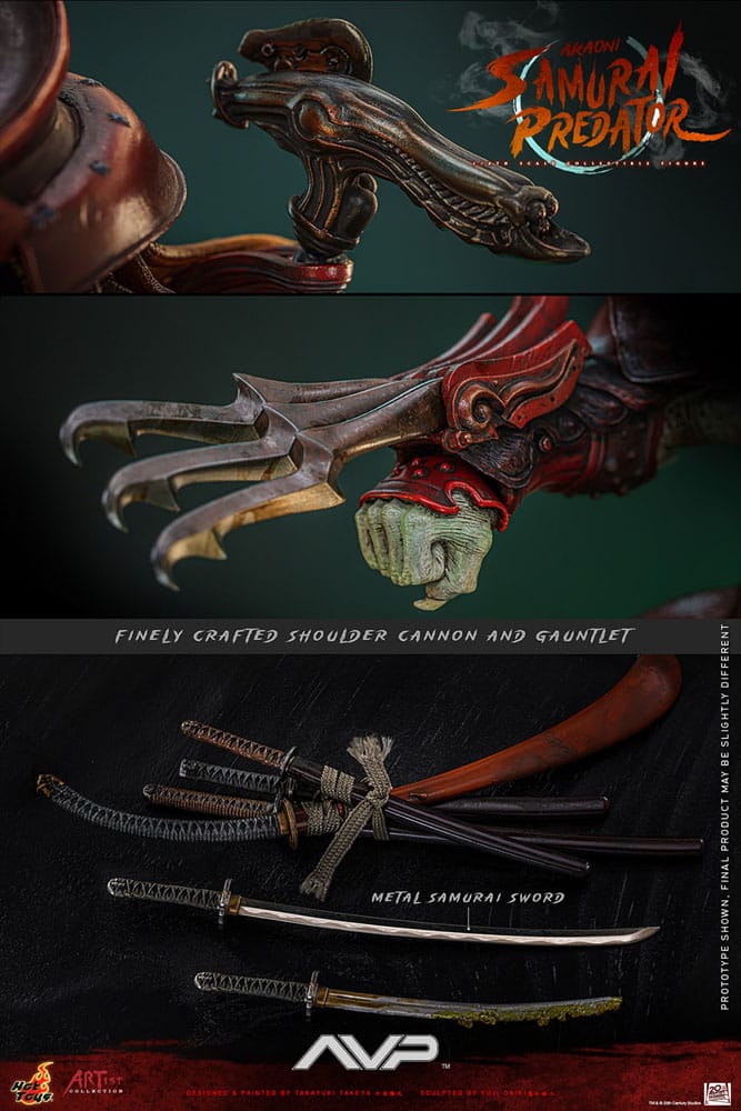 Alien vs. Predator Artist Collection Actionfigur 1/6 Akaoni Samurai Predator 35 cm Image 16