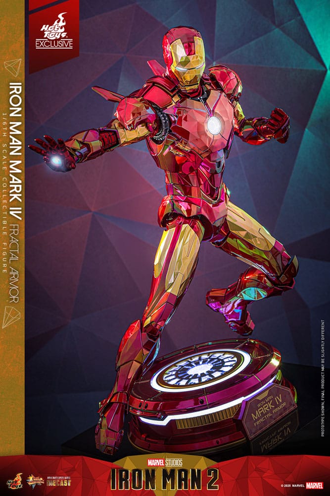 Iron Man Movie Masterpiece Diecast Actionfigur 1/6 Iron Man Mark VI (Fractal Armor) Hot Toys Exclusive 33 cm Image 3