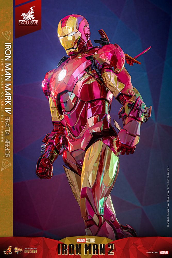 Iron Man Movie Masterpiece Diecast Actionfigur 1/6 Iron Man Mark VI (Fractal Armor) Hot Toys Exclusive 33 cm Image 15