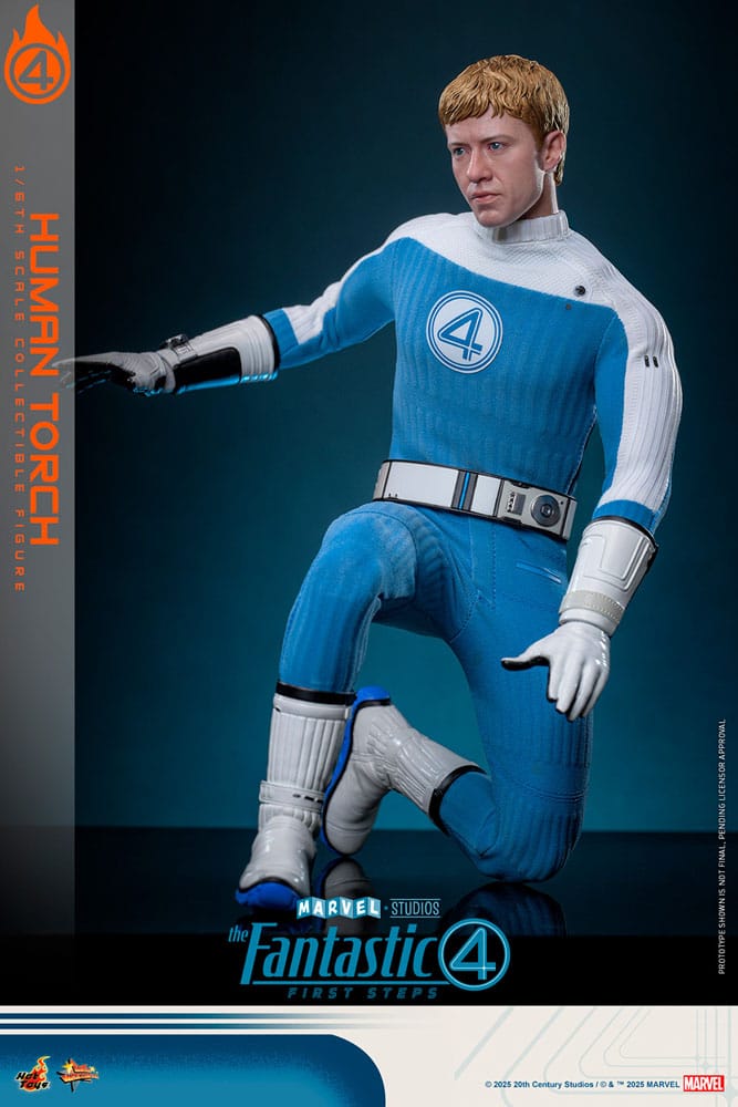 The Fantastic Four: First Steps Movie Masterpiece Actionfigur 1/6 Human Torch 30 cm Image 5