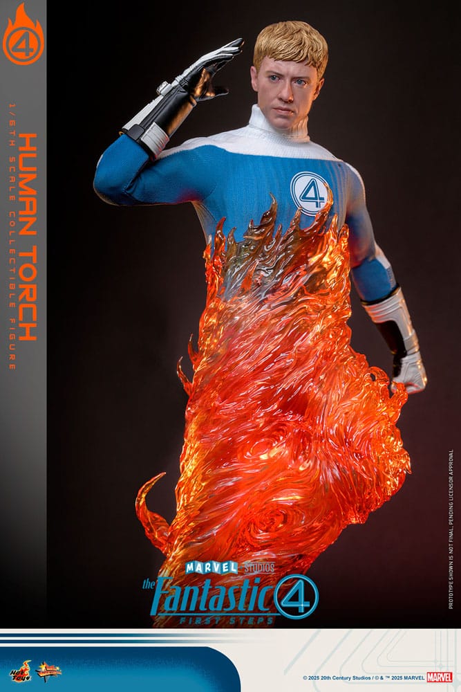 The Fantastic Four: First Steps Movie Masterpiece Actionfigur 1/6 Human Torch 30 cm Image 6
