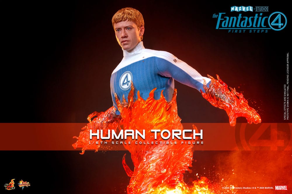 The Fantastic Four: First Steps Movie Masterpiece Actionfigur 1/6 Human Torch 30 cm Image 7