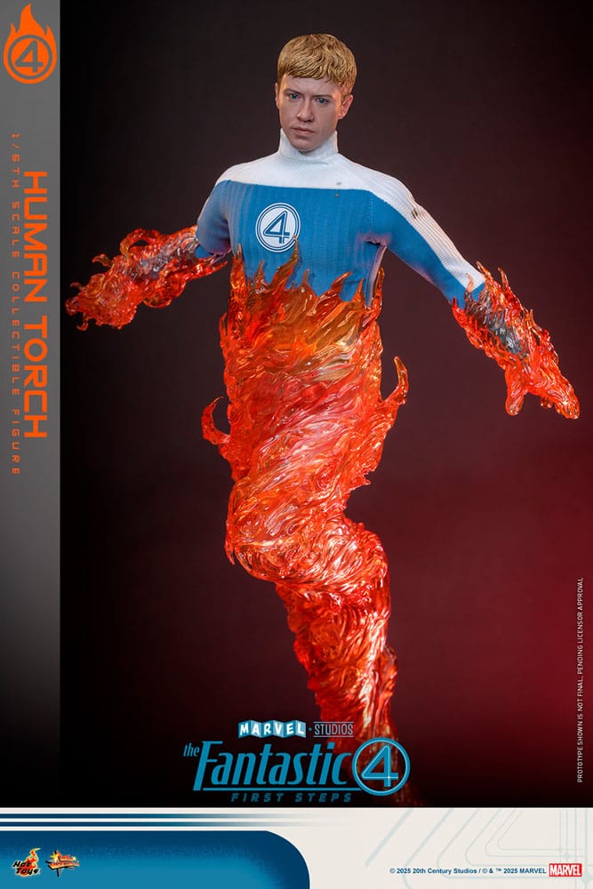 The Fantastic Four: First Steps Movie Masterpiece Actionfigur 1/6 Human Torch 30 cm Image 8