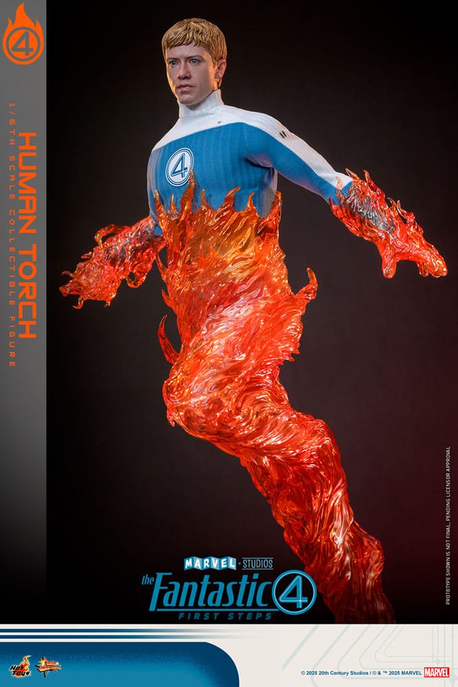 The Fantastic Four: First Steps Movie Masterpiece Actionfigur 1/6 Human Torch 30 cm Image 9