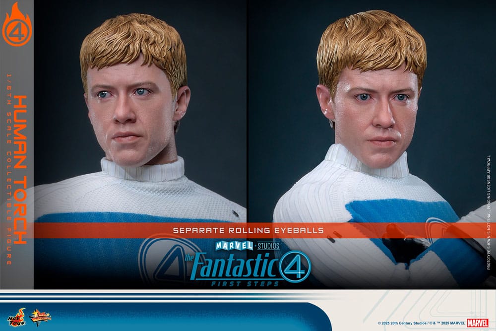 The Fantastic Four: First Steps Movie Masterpiece Actionfigur 1/6 Human Torch 30 cm Image 17