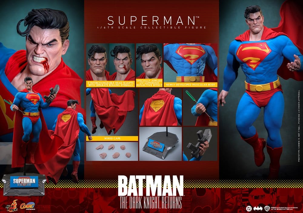 Batman: The Dark Knight Returns Comic Masterpiece Actionfigur 1/6 Superman 34 cm Image 22