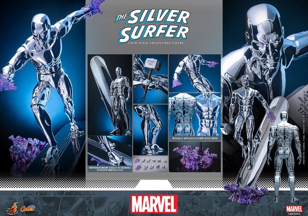 Marvel Actionfigur 1/6 Silver Surfer 32 cm Image 20