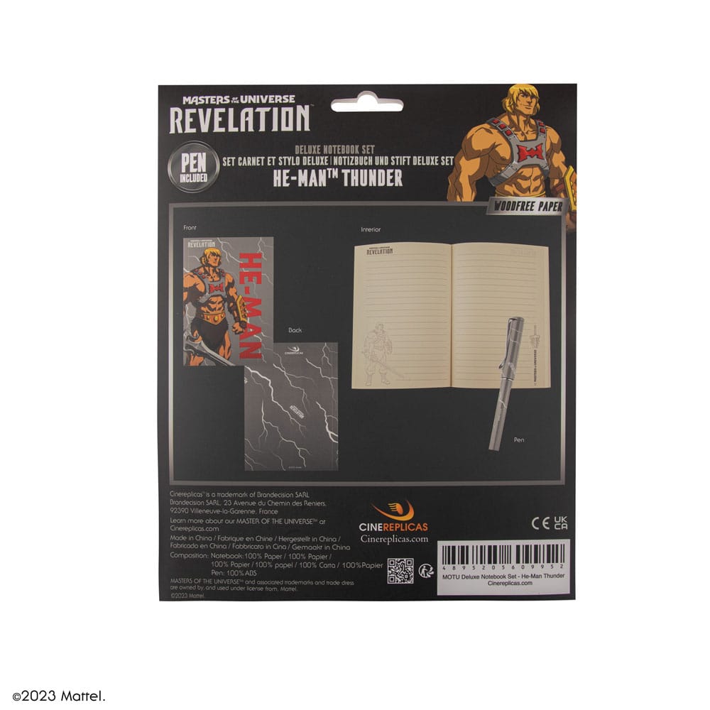 Masters of the Universe - Revelation: He-Man Thunder Deluxe Notebook Set (Notebook + Stift) Image 9
