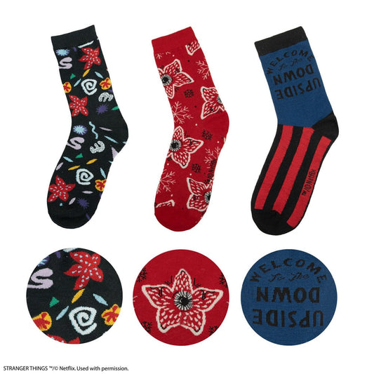 Stranger Things: Stranger Things Set of 3 Socks Image 1