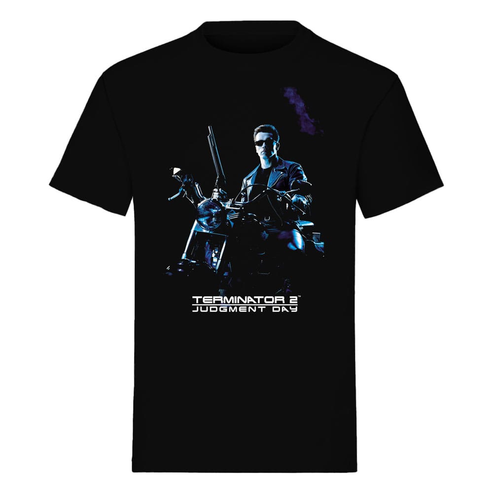 Terminator T-Shirt Bike Pose Schwarz Größe L Image