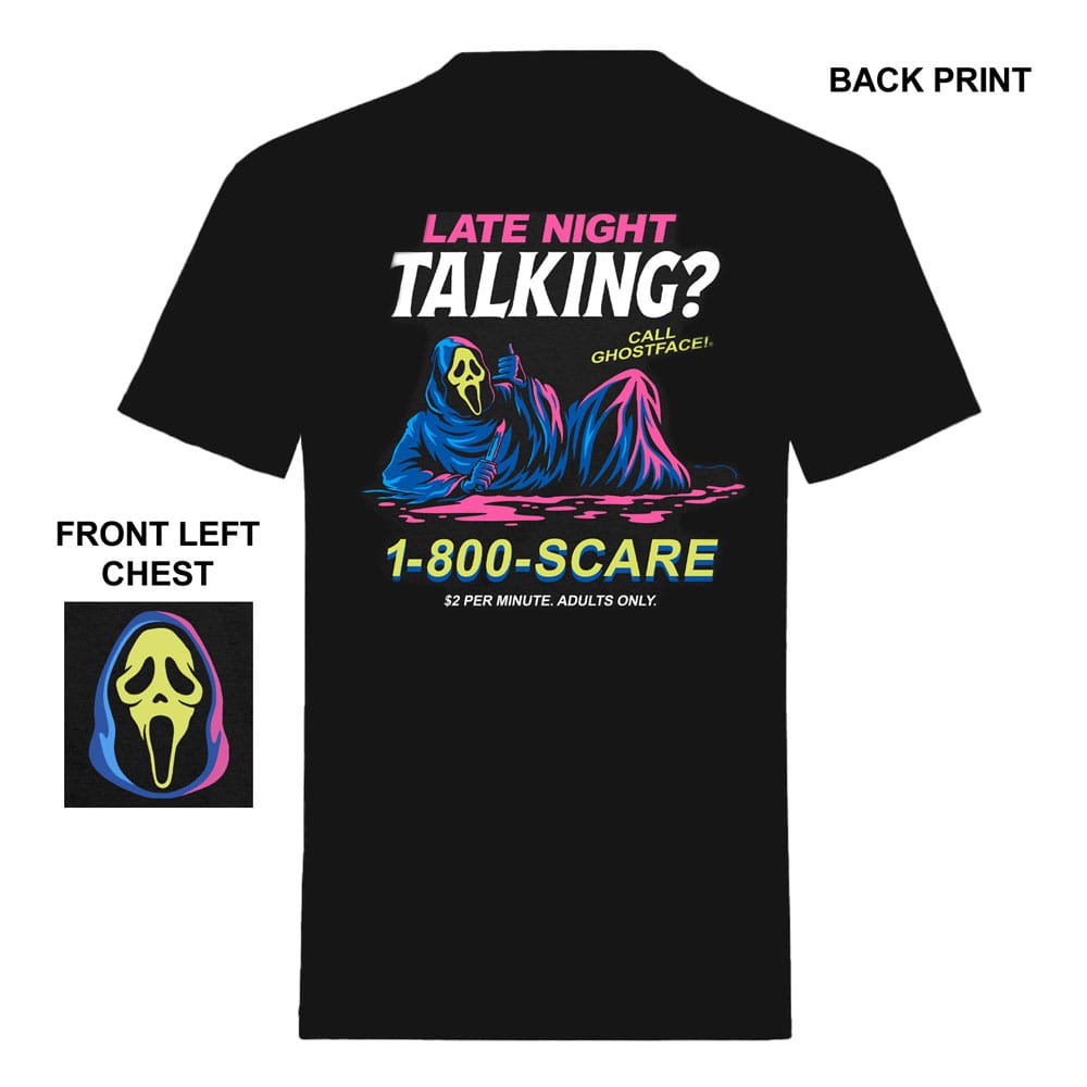 Scream - Schrei! T-Shirt Ghost Face Late Night Talking Größe M Image