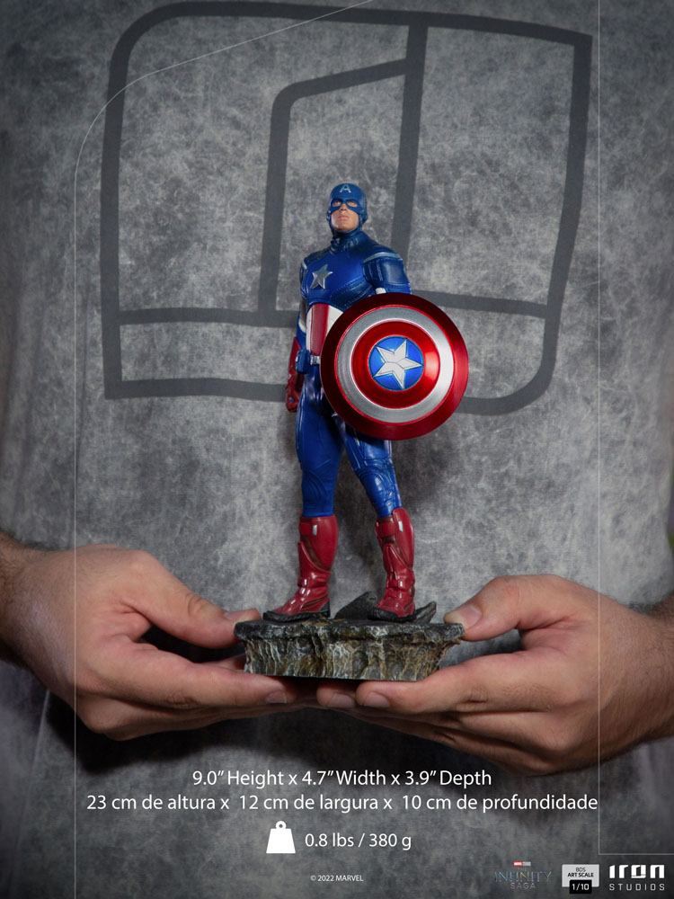 The Infinity Saga BDS Art Scale Statue 1/10 Captain America Battle of NY 23 cm Image 7