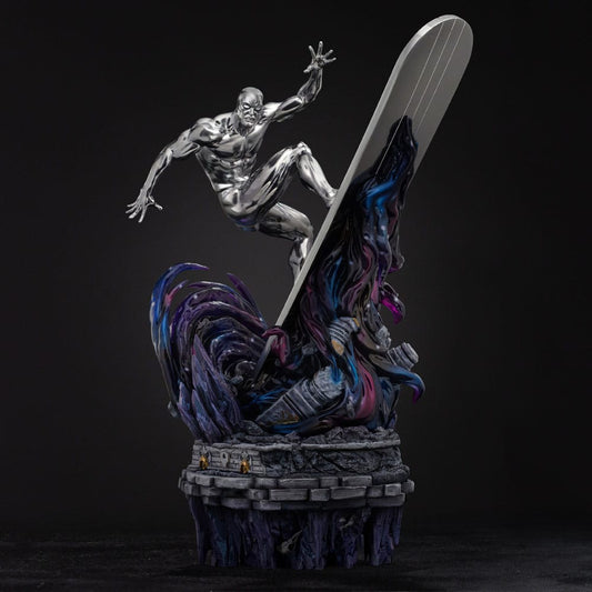 Marvel Comics Infinity Gauntlet Diorama Art Scale Statue 1/10 Silver Surfer Deluxe 36 cm Image 2