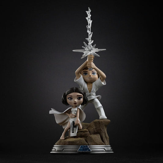 Star Wars Mini Co. PVC Figur Luke & Leia 30 cm Image 2