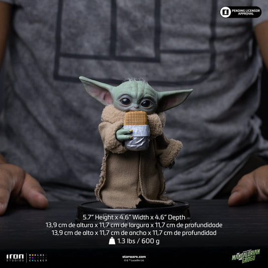 The Mandalorian & Grogu Grogu Collection Statue Grogu Food Cart Snack Image 2