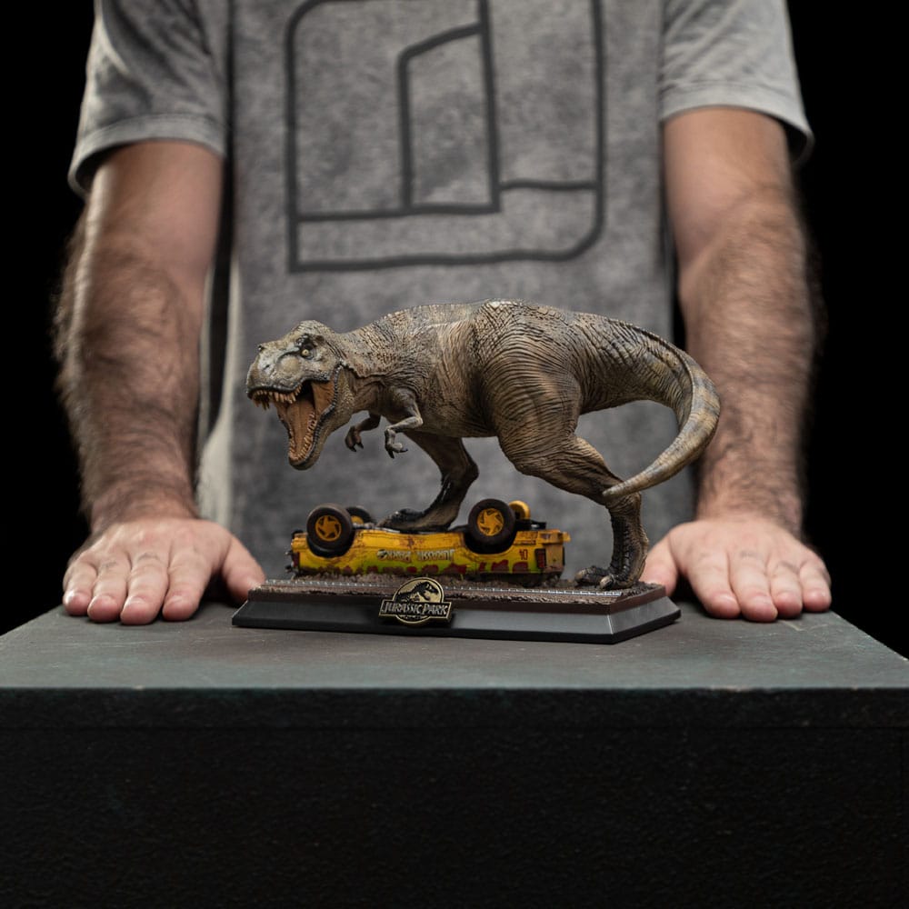 Jurassic Park Icons Statue T-Rex Attack 15 cm Image 11