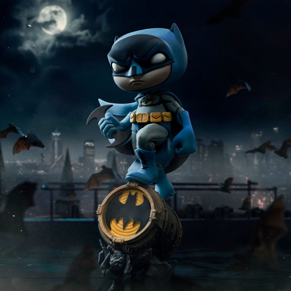 Batman Mini Co. PVC Figur Batman on Bat-Signal (Blue Variant) 19 cm Image 6