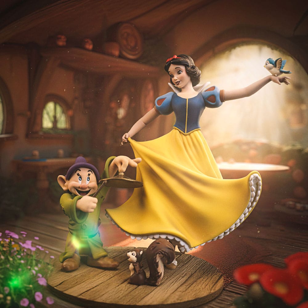 Schneewittchen und die sieben Zwerge Art Scale Statue 1/10 Snow White and Dopey 21 cm Image 3