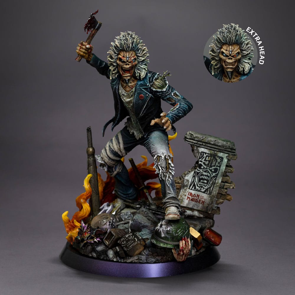 Iron Maiden Art Scale Statue 1/10 Eddie 50th Year Anniversary 22 cm Image 14