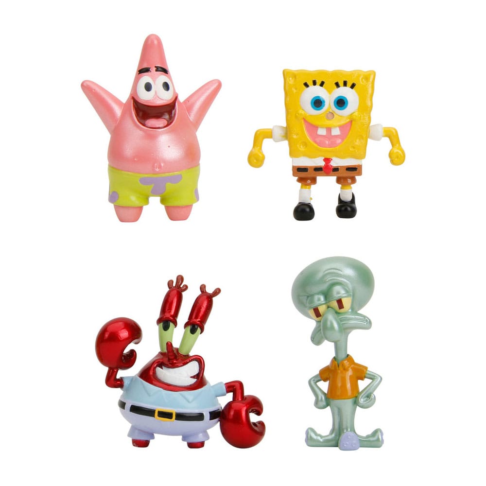 Spongebob Schwammkopf Nano Metalfigs Diecast Minifiguren 4-er Pack Wave 1 4 cm Image 1