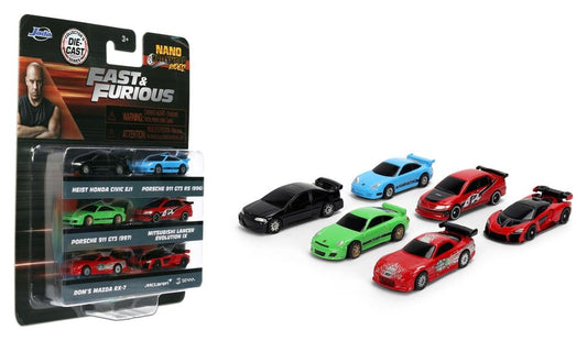 Fast & Furious 6er-Pack Nano Cars Image 2