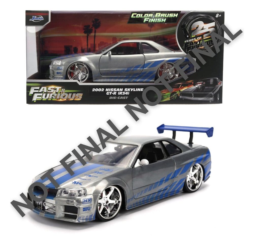 Fast & Furious Diecast Modell 1:24 Anniversary Nissan Skyline 19 cm Image