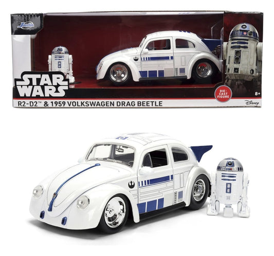 Star Wars Diecast Modell 1:24 R2-D2 1959 VW Drag Beetle Image 2