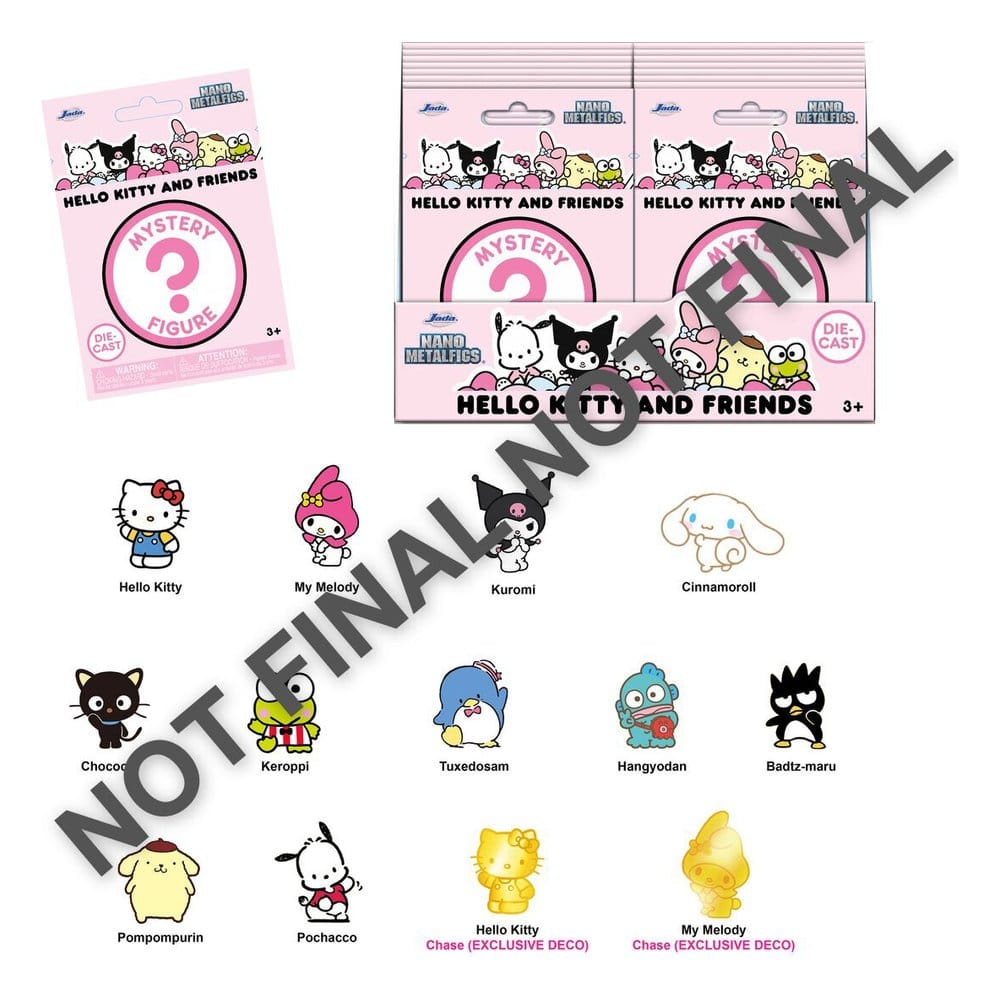 Sanrio Nanofigs Hello Kitty Minifiguren Blind Box Display (24) Image