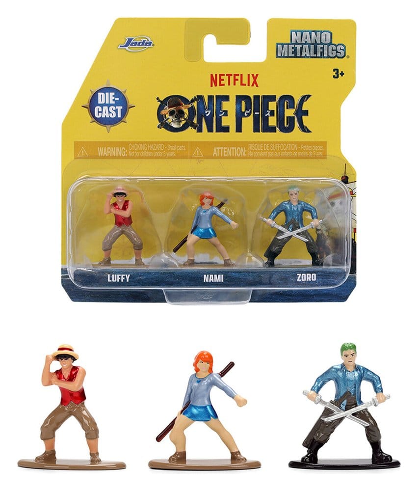 One Piece Nano Metalfigs Minifiguren 3er-Pack Image
