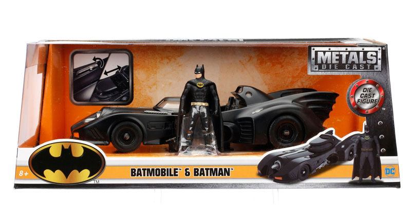 Batman Diecast Modell 1/24 1989 Batmobile mit Figur Image