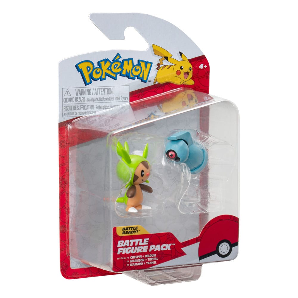 Pokémon Battle Figure First Partner Set Figuren 2er-Pack Igamaro, Tanhel 5 cm Image 3