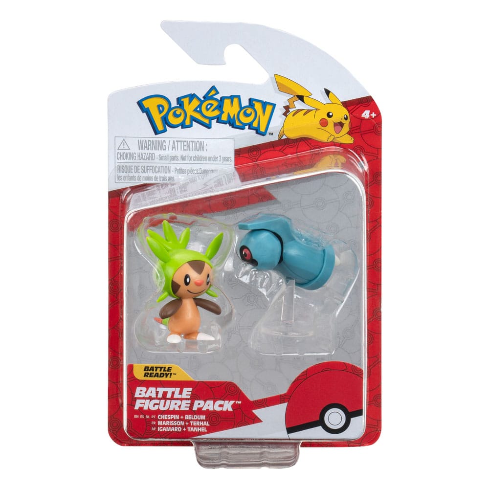 Pokémon Battle Figure First Partner Set Figuren 2er-Pack Igamaro, Tanhel 5 cm Image 5