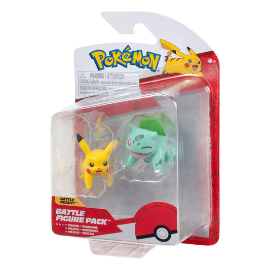 Pokémon Battle Figure First Partner Set Figuren 2er-Pack Bisasam #2, Pikachu #1 Image 2